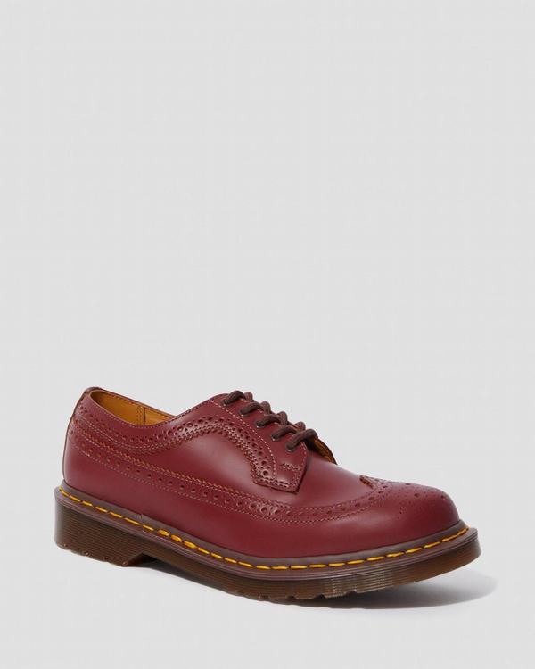 Dr Martens Dámské Polobotky Vintage 3989 Vínové, CZ-175496